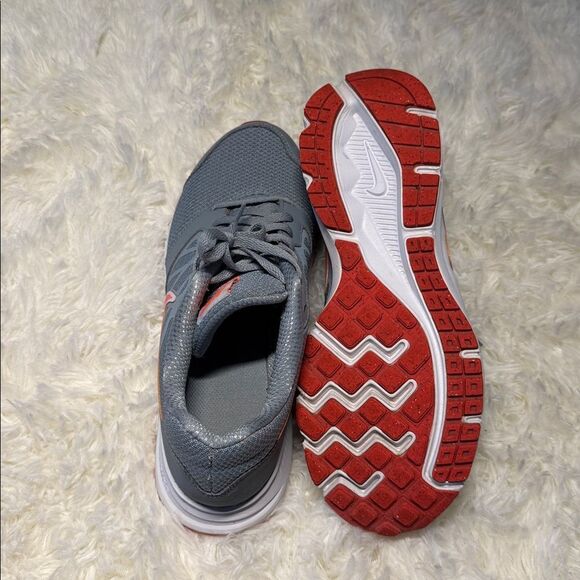 Nike Gray and Red Athletic Shoes - Picture 4 of 5